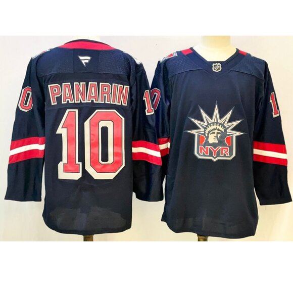 Mens Artemi Panarin Navy Stitched Jersey